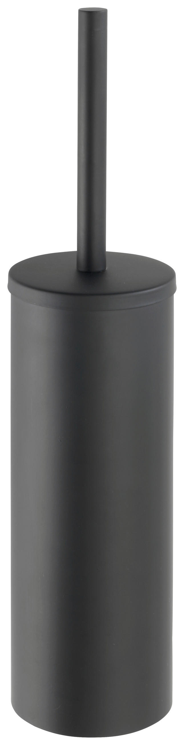 WC-BÜRSTENGARNITUR - Schwarz, Basics, Kunststoff/Metall (9/40,5/13cm) - Wenko
