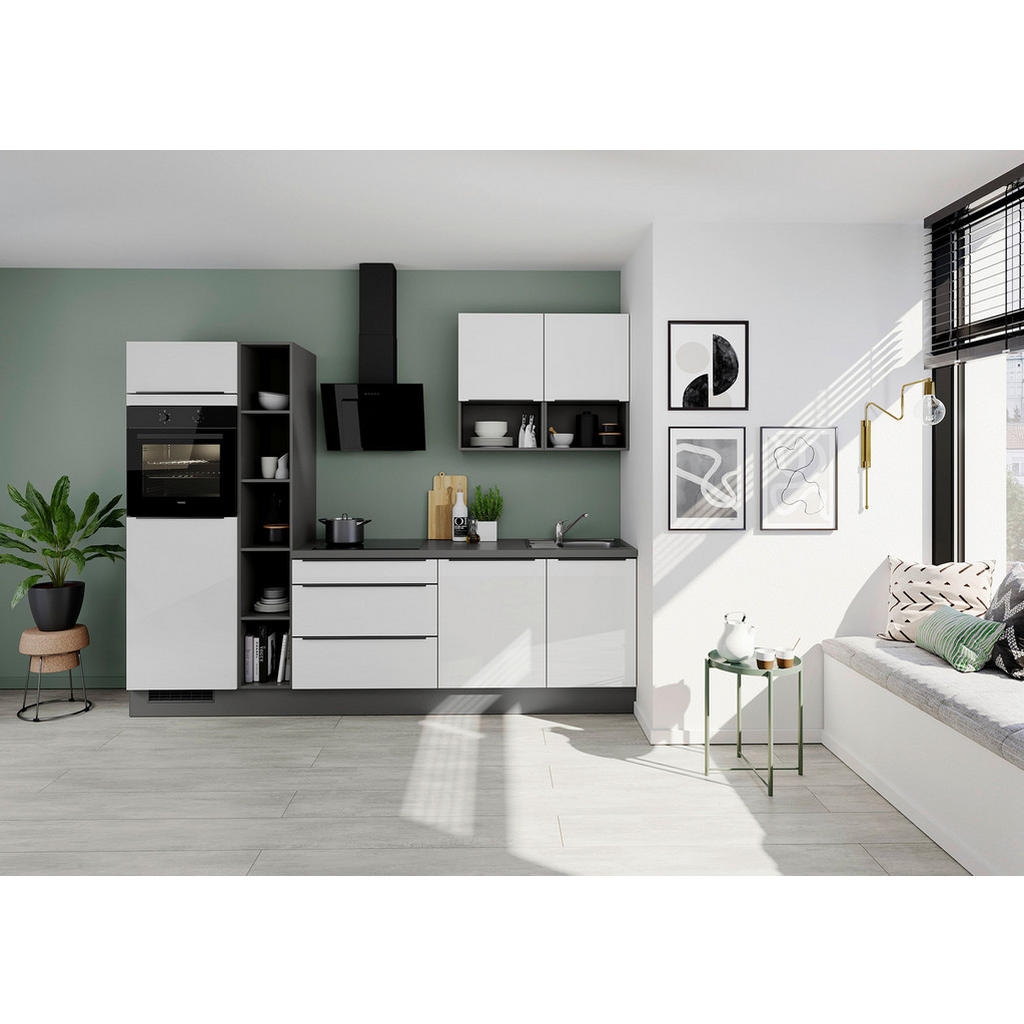 Thumbnail - Impuls Küchenleerblock IP 4050, Weiß Hochglanz, Metall, 3 Schublade(n) Schubladen, nur wie online abgebildet bestellbar,...