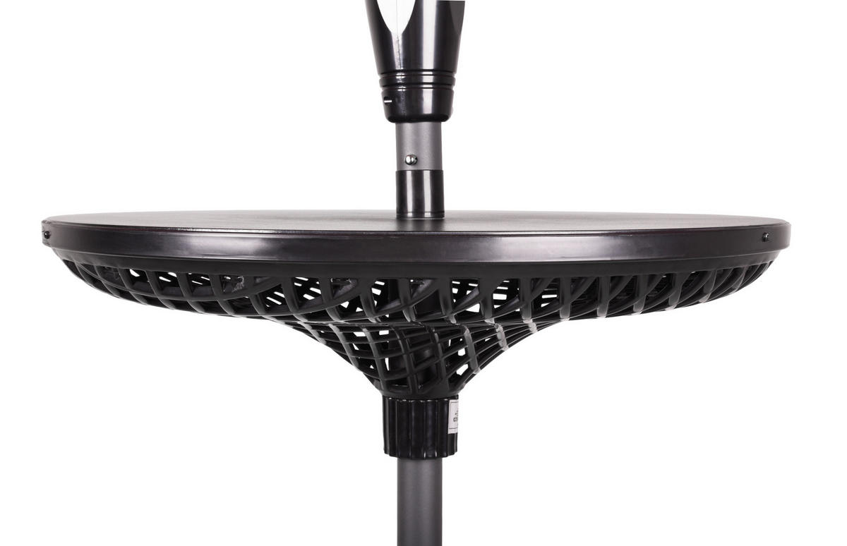 GARTENTISCH 58,2/18/58,2 cm Kunststoff rund  - Schwarz, MODERN, Kunststoff (58,2/18/58,2cm) - Gardenson