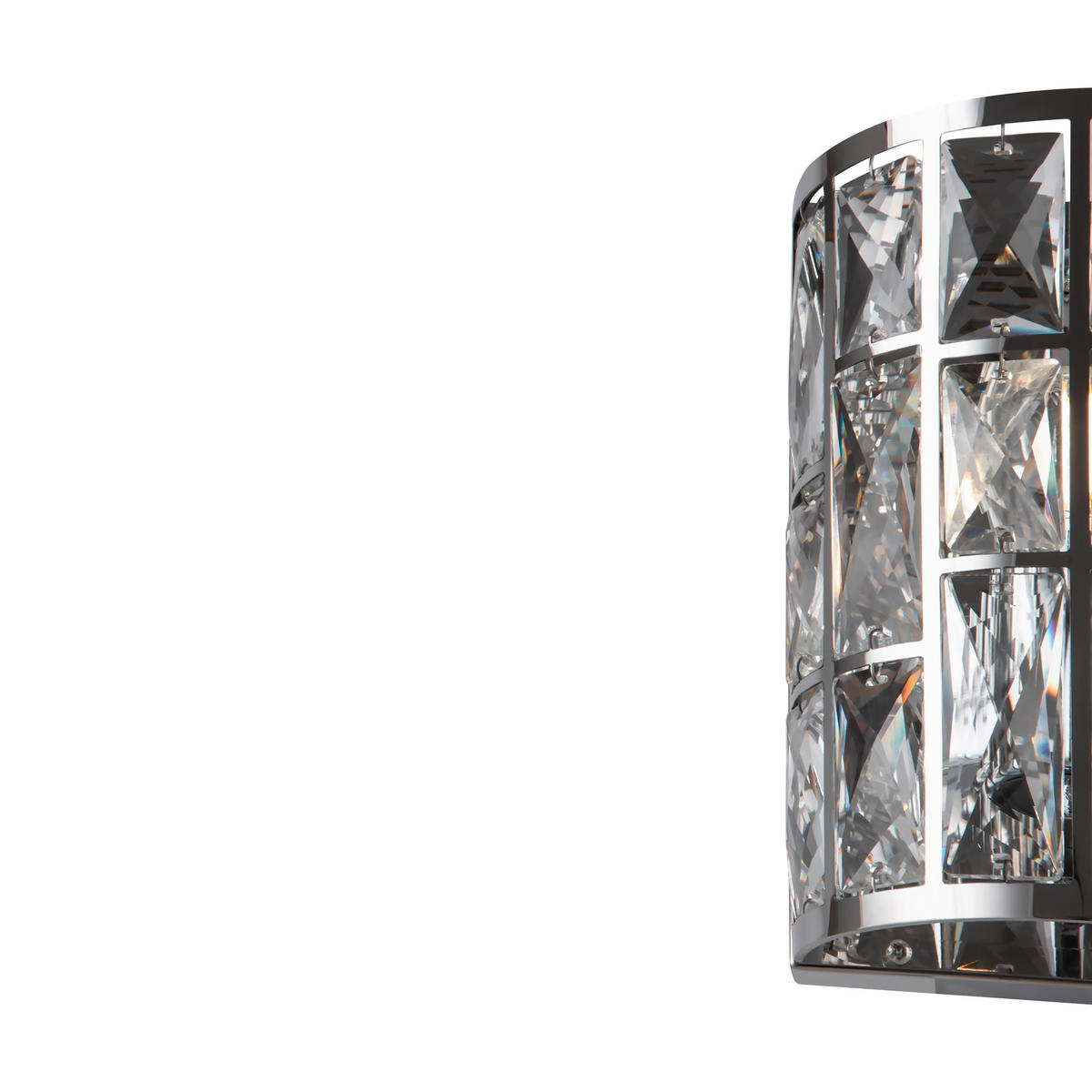 WANDLEUCHTE - Chromfarben/Transparent, Trend, Glas/Metall (14.7/10/21.2cm) - MAYTONI