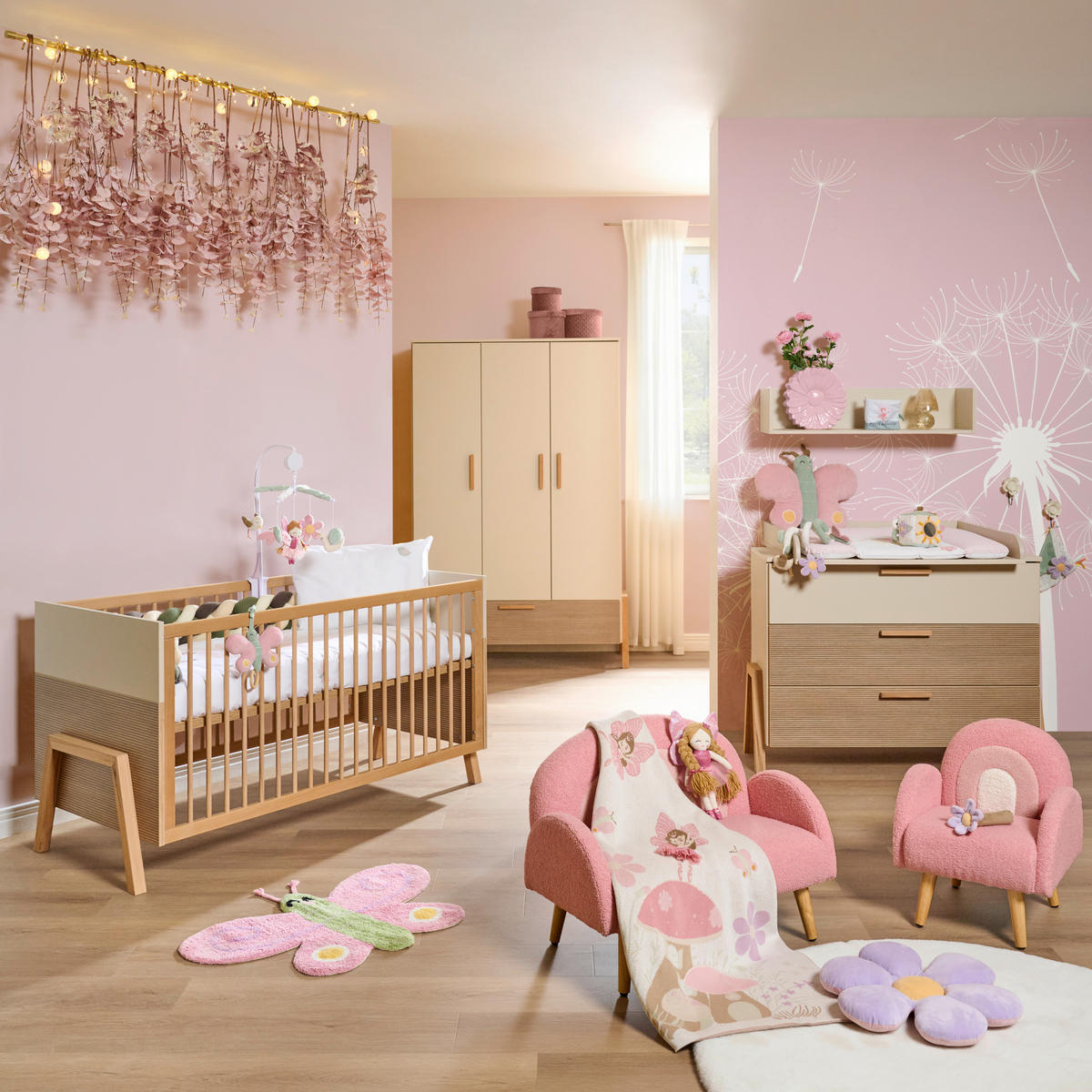 GITTERBETT DIANA   70/140/140 cm  - Grauweiß, Basics, Holz/Holzwerkstoff (70/140/140cm) - Jimmylee