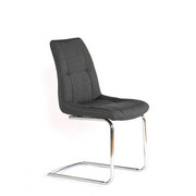 SCHWINGSTUHL Mikrofaser Grau - Chromfarben/Grau, Design, Textil/Metall (45/89/59,5cm) - Ti`me