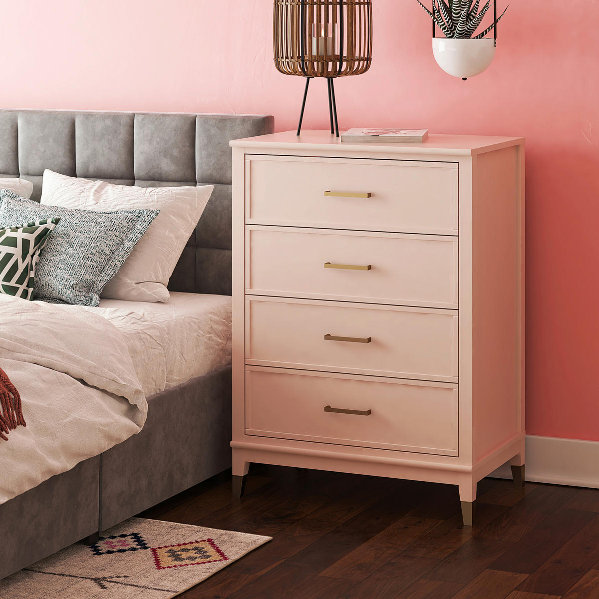 KOMMODE  in 76/106/50 cm  - Bronzefarben/Rosa, Design, Holz/Holzwerkstoff (76/106/50cm) - MID.YOU