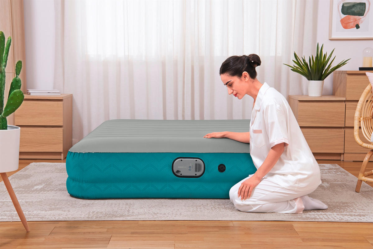LUFTBETT ALWAYZAIRE 69078 Grau, Grün  - Grau/Grün, KONVENTIONELL, Kunststoff (203/152/36cm) - Bestway