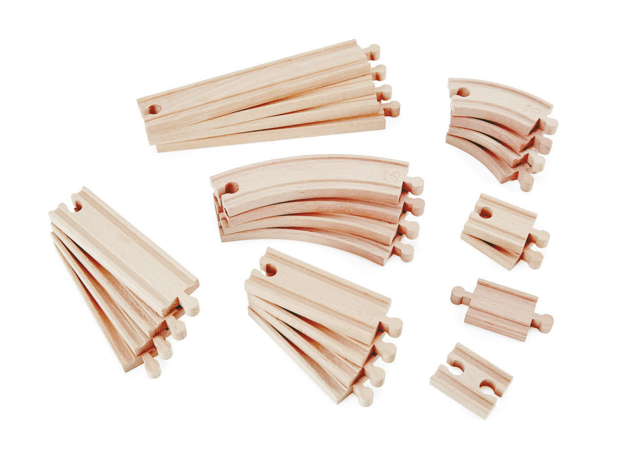 EISENBAHNZUBEHÖR - Naturfarben, Basics, Holz/Kunststoff (0,92kg) - Hape