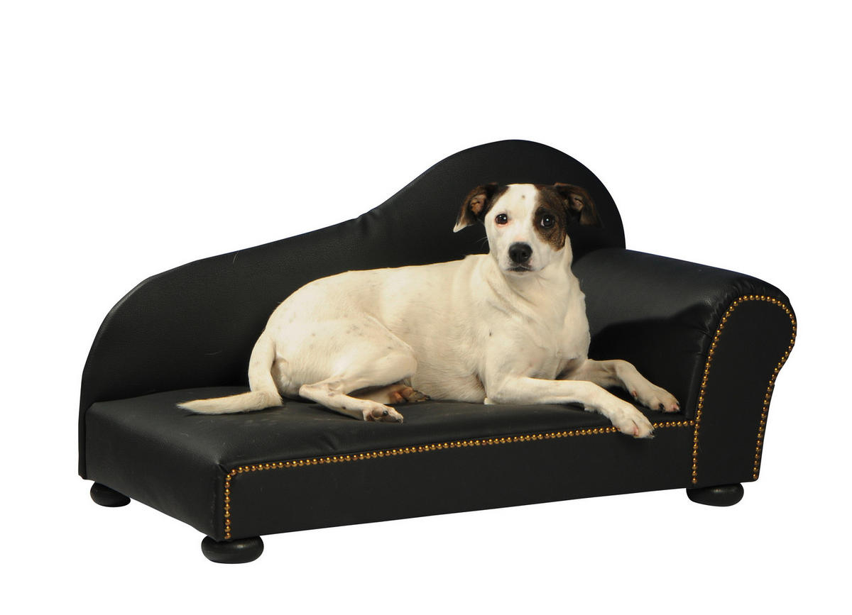 HUNDESOFA - Schwarz, KONVENTIONELL, Textil (75/39/40cm)