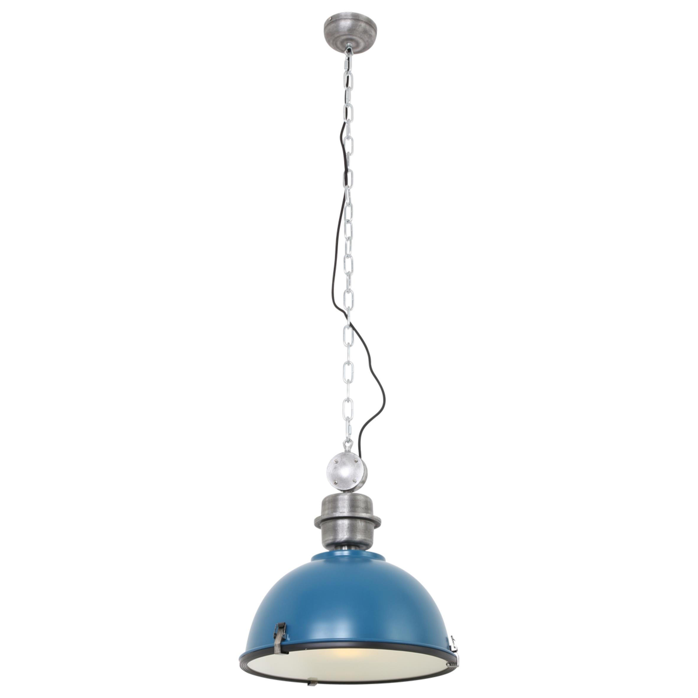 PENDELLEUCHTE 42/145/42 cm   - Blau, Trend, Glas/Metall (42/145/42cm)