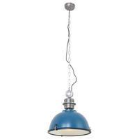PENDELLEUCHTE  42/145/42 cm   - Blau, Trend, Glas/Metall (42/145/42cm)