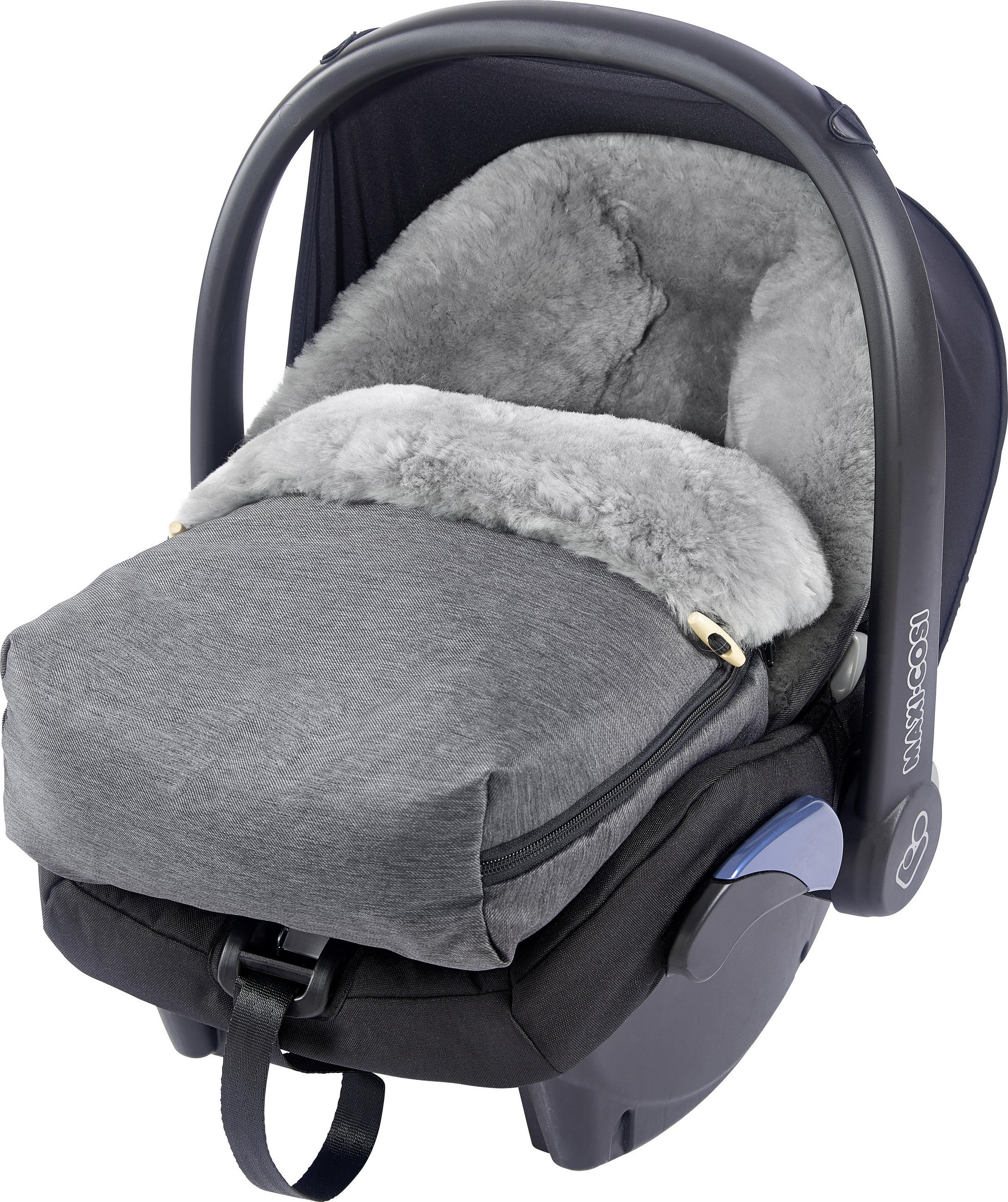 ÅKPÅSE I LAMMSKINN Rita  - Natur (43/83cm) - Jimmylee