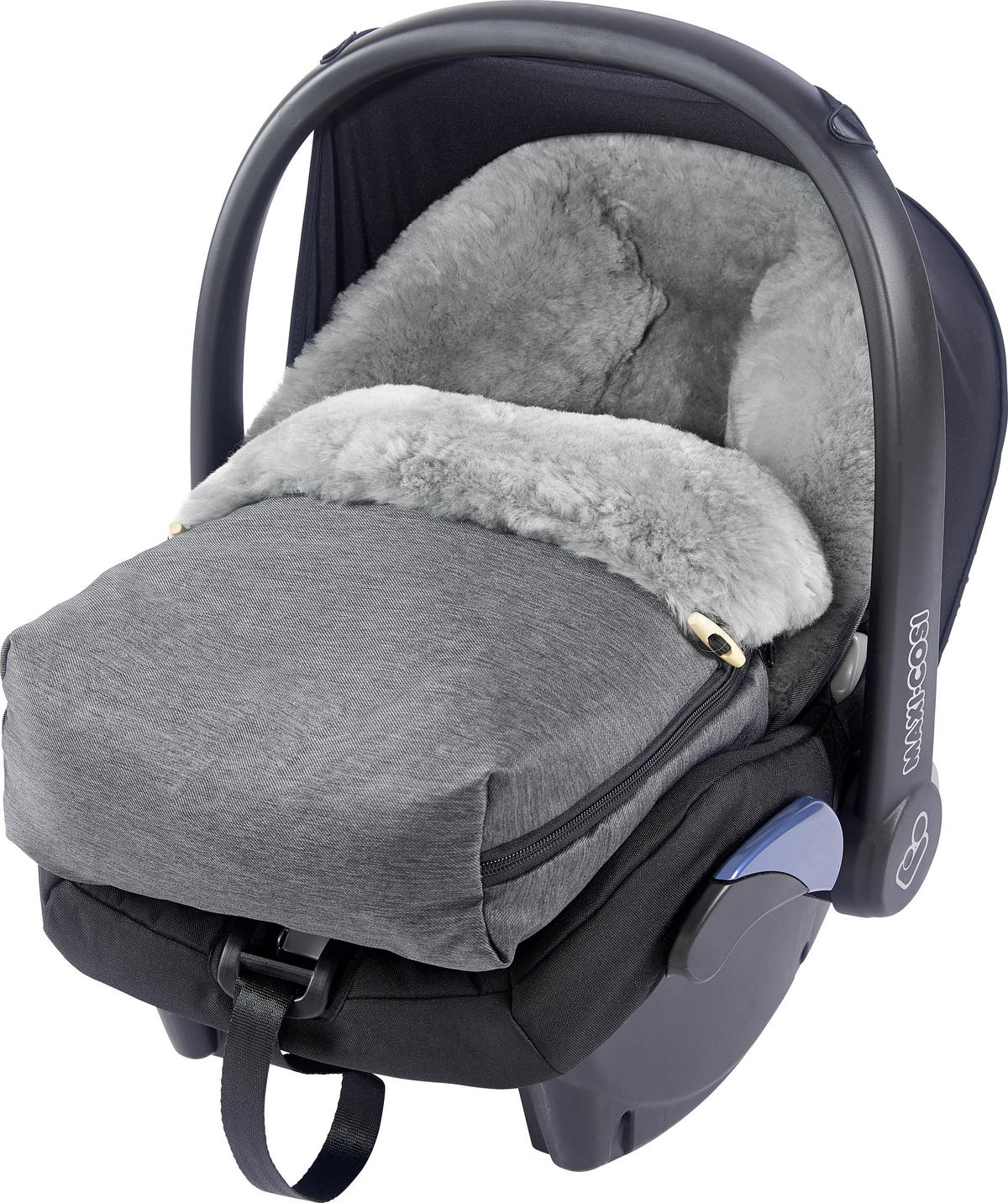 ÅKPÅSE I LAMMSKINN Rita  - Natur (43/83cm) - Jimmylee