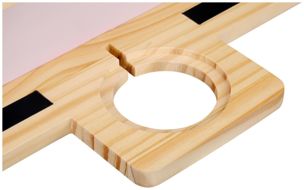 WANDREGAL 50/60/15 cm  - Lila/Naturfarben, Trend, Holz/Holzwerkstoff (50/60/15cm) - Ben'n'jen