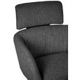 RELAXSESSEL in Metall, Textil Schwarz, Dunkelgrau  - Dunkelgrau/Schwarz, Design, Textil/Metall (73/86/83cm) - Dieter Knoll