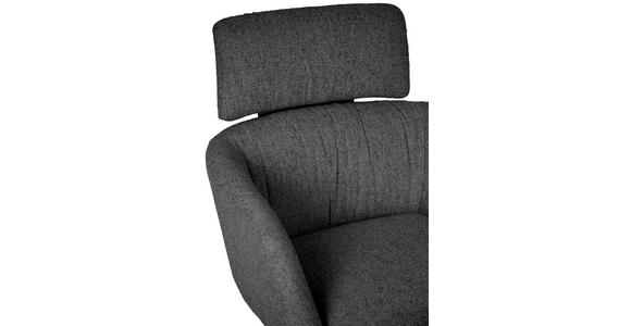 RELAXSESSEL in Metall, Textil Schwarz, Dunkelgrau  - Dunkelgrau/Schwarz, Design, Textil/Metall (73/86/83cm) - Dieter Knoll