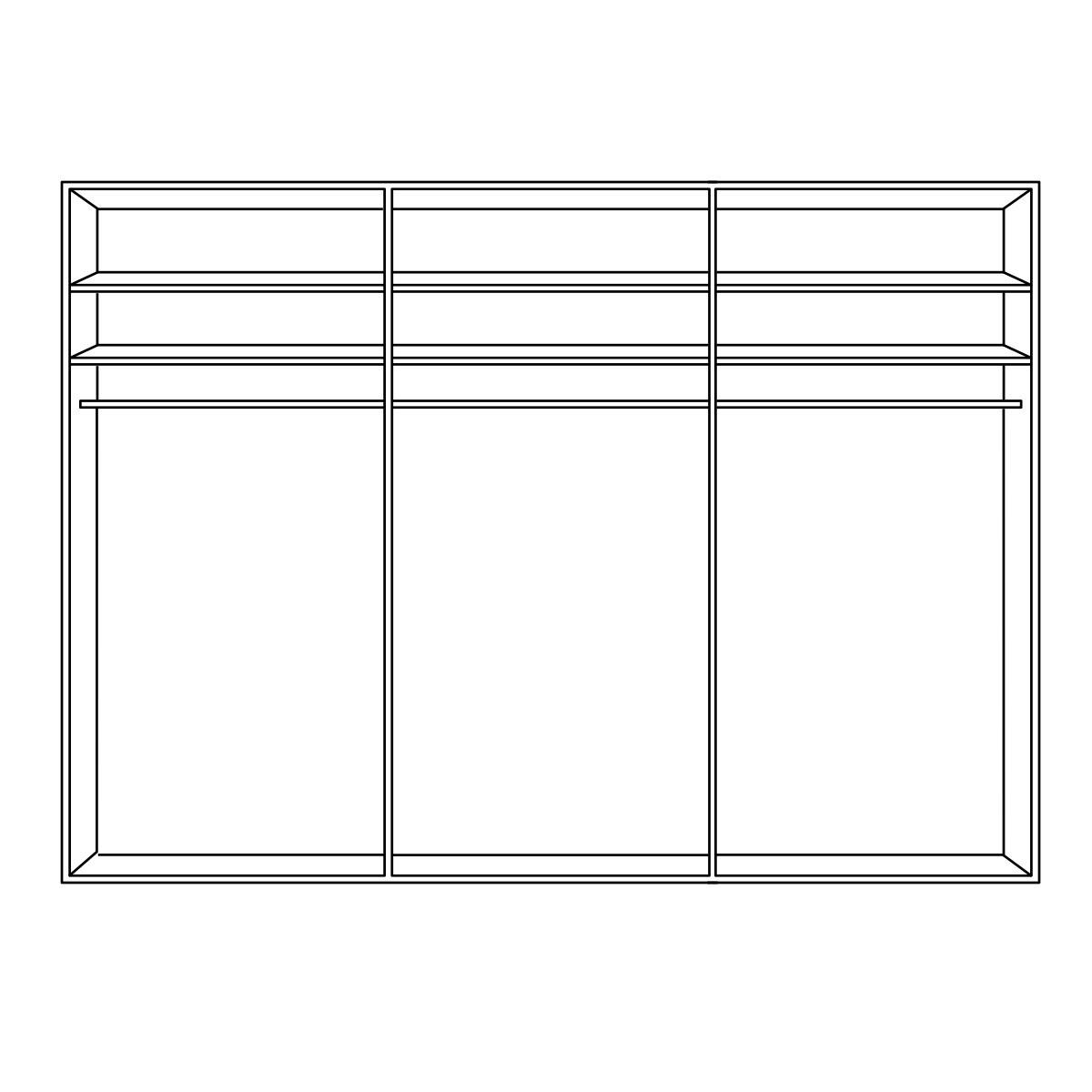 SCHLAFZIMMER Weiß  - Weiß/Grau, Design, Holzwerkstoff (180/200cm) - Musterring