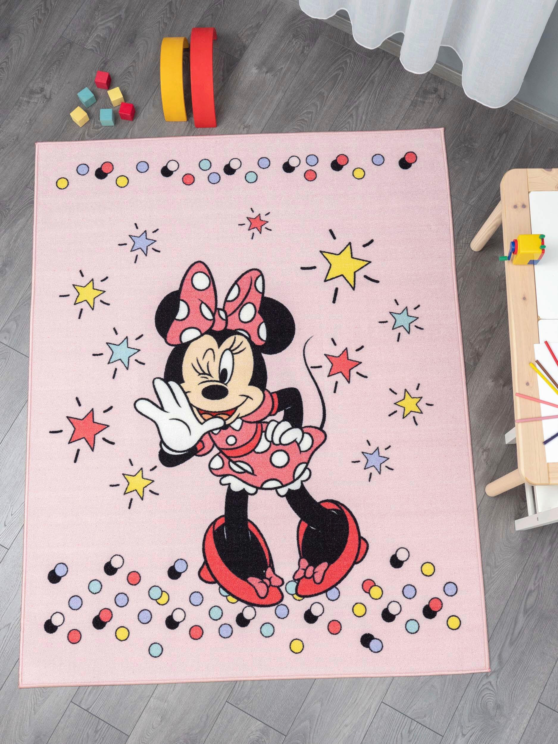 GYEREKSZŐNYEG  DISNEY CARPET  - rózsaszín, Basics, műanyag/textil (130/170cm)