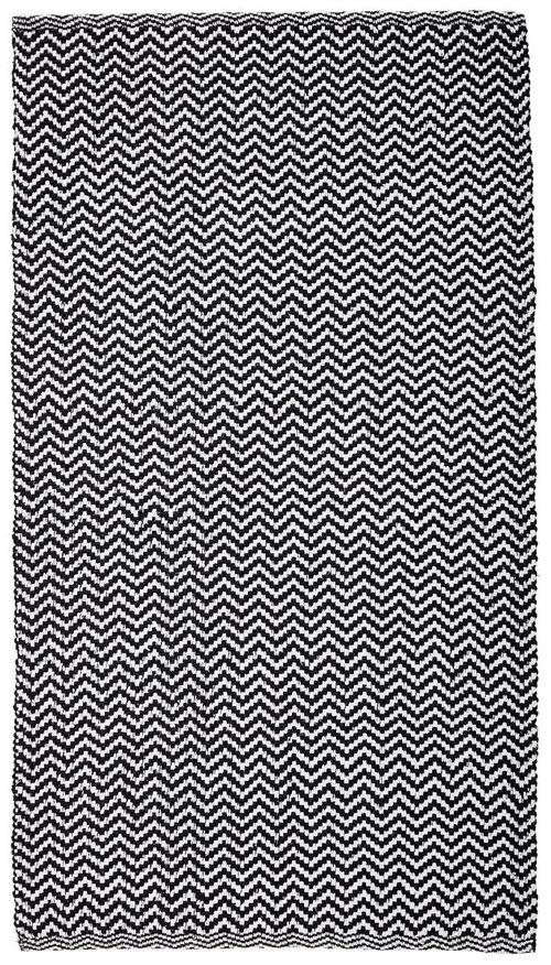 FLECKERLTEPPICH  70/115 cm  Schwarz, Weiß   - Schwarz/Weiß, Design, Textil (70/115cm) - Esposa