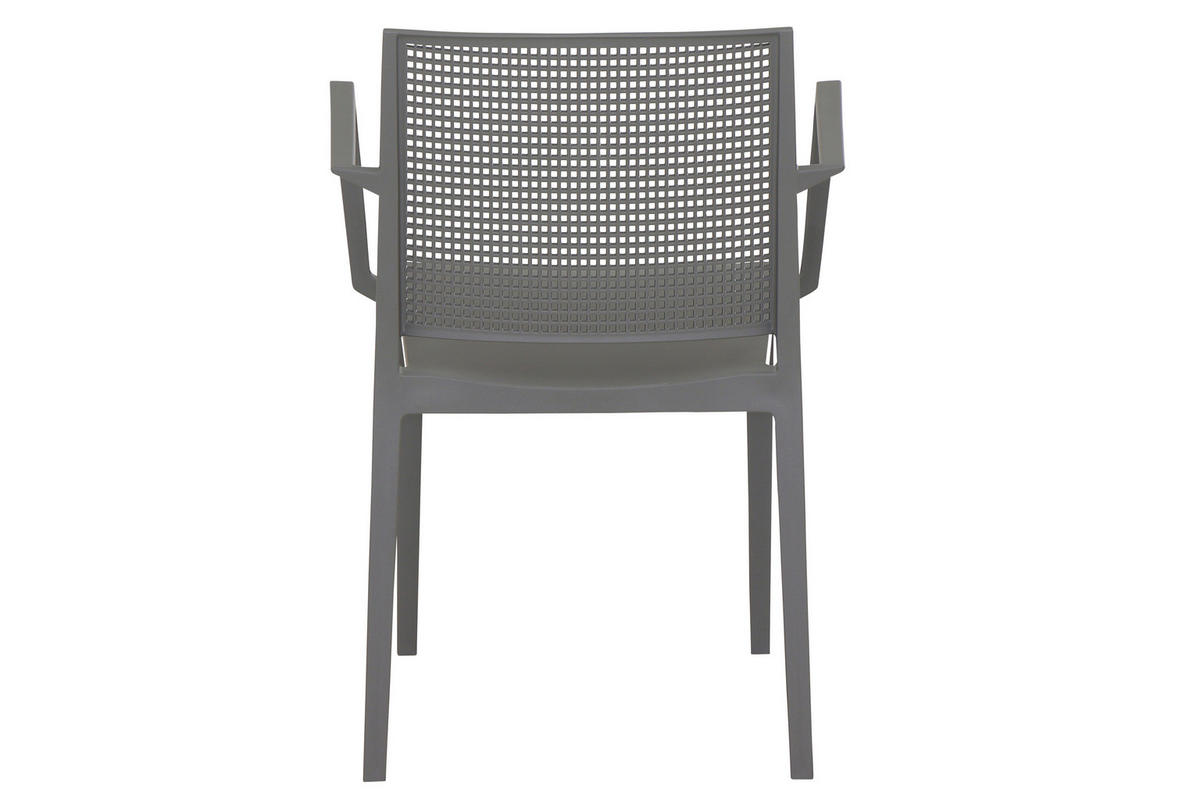 GARTENGARNITUR 3-teilig  - Grau, Basics, Holzwerkstoff/Kunststoff (65/80/65cm) - Siena Garden