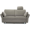 SCHLAFSOFA in Velours, beflockt Schlammfarben  - Schlammfarben/Alufarben, KONVENTIONELL, Kunststoff/Textil (170/88/91cm) - Sedda