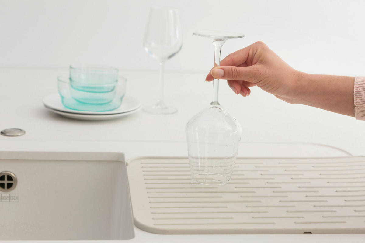 GESCHIRRABTROPFTASSE   - Hellgrau, Design, Kunststoff (32,5/0,9/43,8cm) - Brabantia