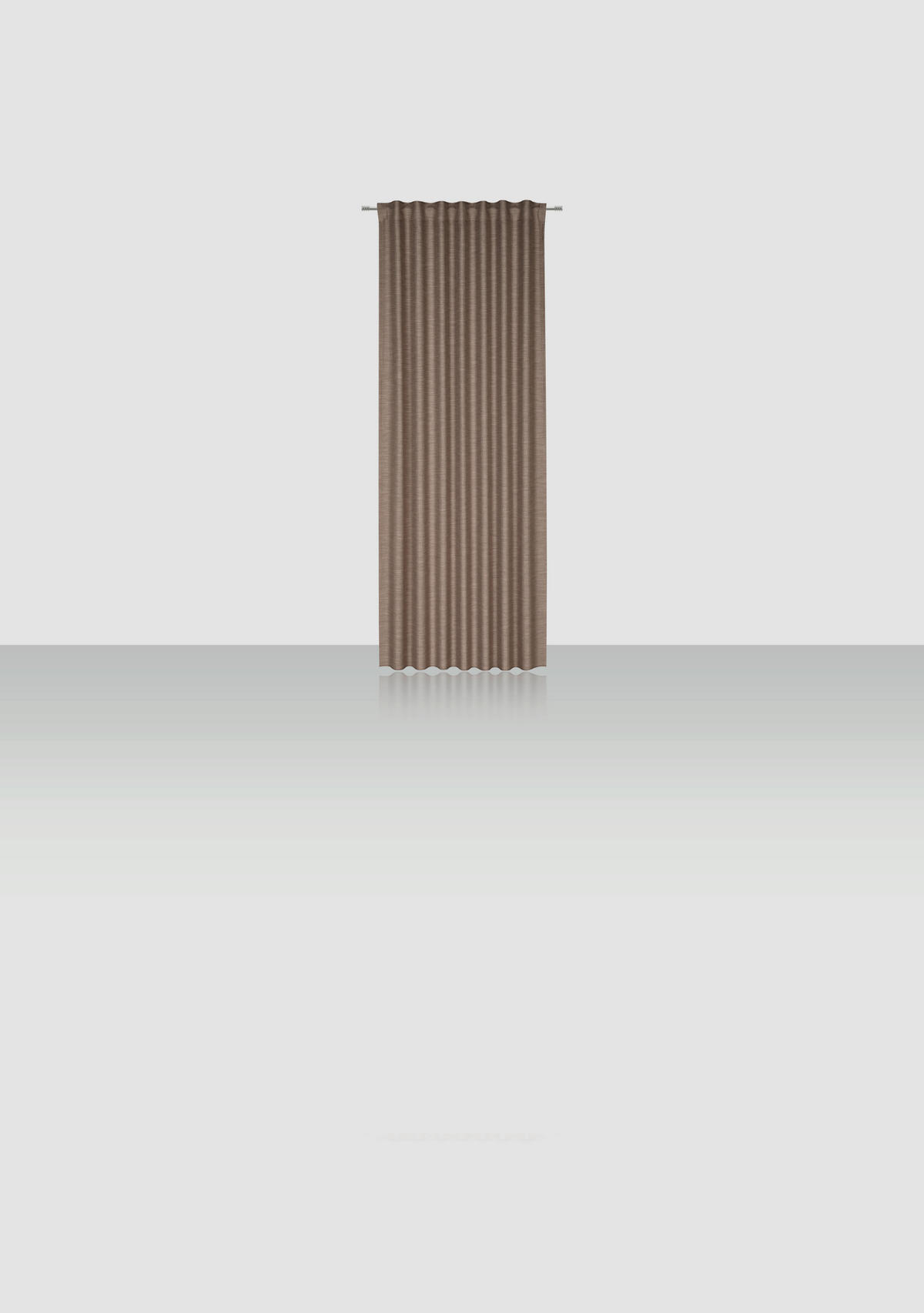 HOTOVÝ ZÁVĚS, neprůsvitné, 140/255 cm - barvy ořechu/hnědá, Basics, textil (140/255cm) - Novel