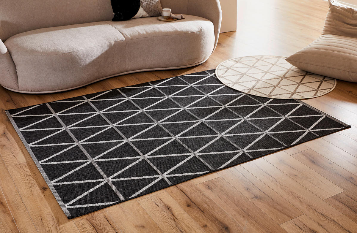 VENKOVNÍ KOBEREC, 160/230 cm, černá - černá, Design, textil (160/230cm) - Novel