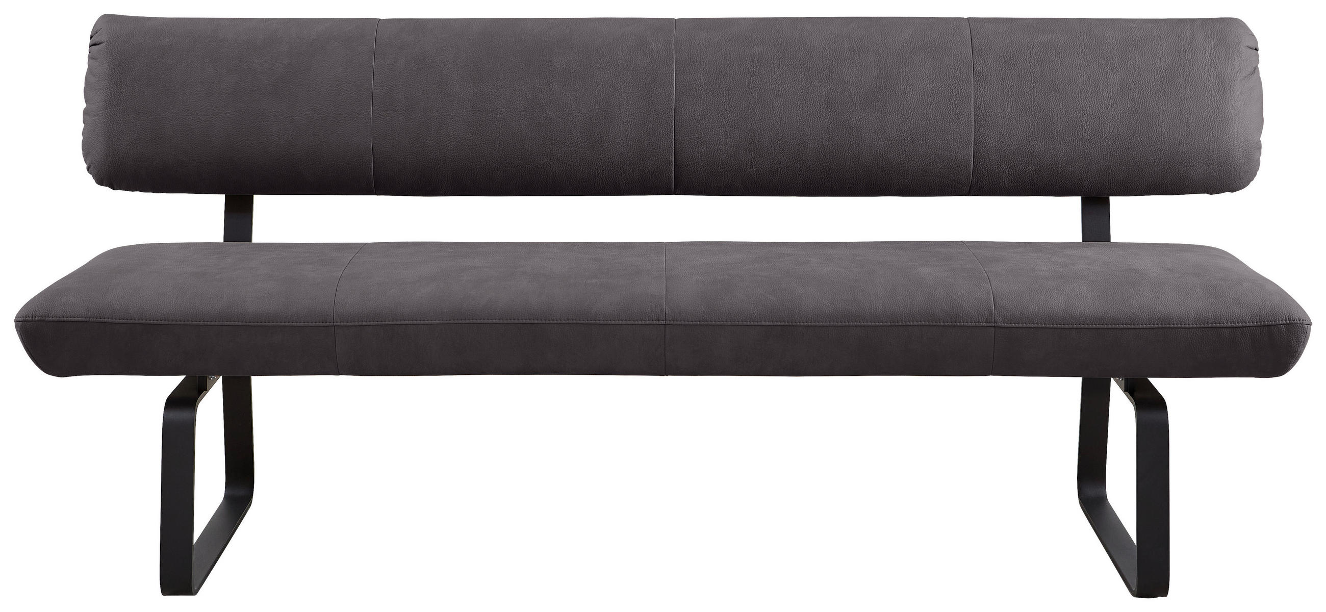 SITZBANK 200/88/68 cm Anthrazit  - Anthrazit, Design, Textil/Metall (200/88/68cm) - Venjakob