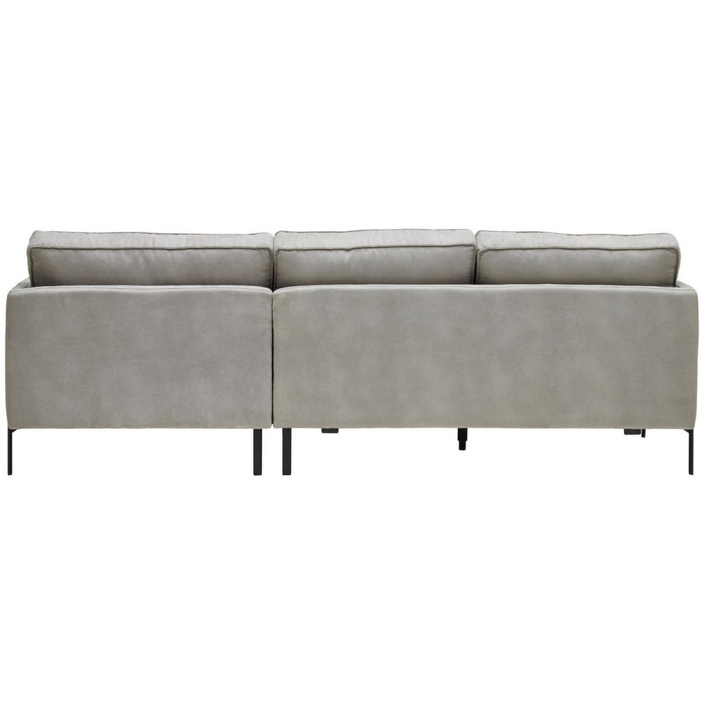 Thumbnail - Livetastic Ecksofa, Hellgrau, Textil, 3-Sitzer, Ottomane rechts, L-Form, 232x154 cm, Rücken echt, Armteil links, Wohnzim...