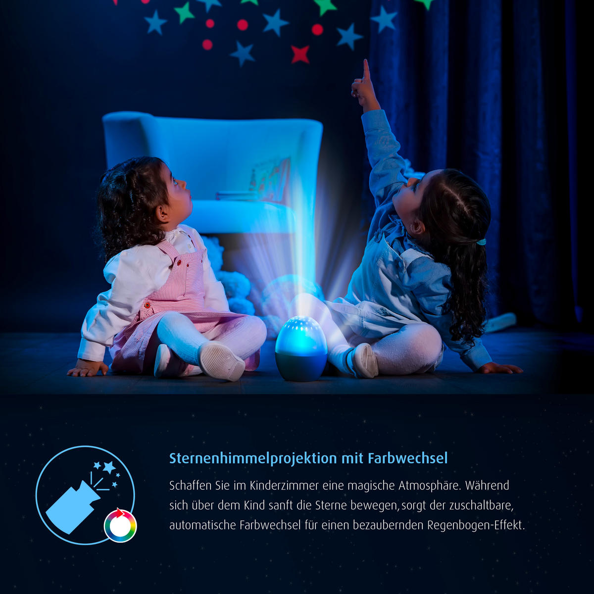 KINDER-NACHTLICHT 10,2/15,5/10,2 cm   - Weiß, Basics, Kunststoff (10,2/15,5/10,2cm) - Reer