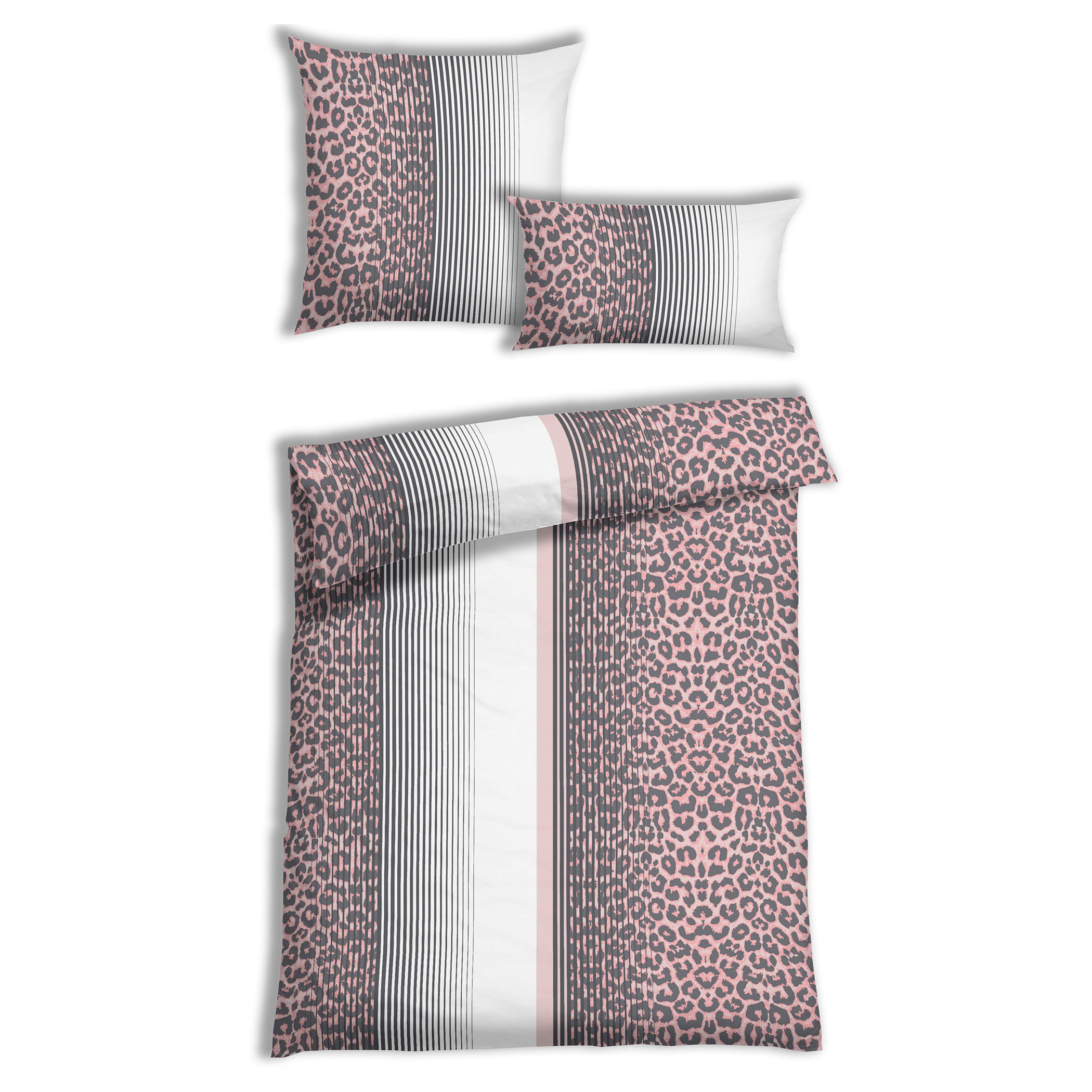 BETTWÄSCHE 3-teilig Renforcé 135/200 cm  - Rosa, Basics, Textil (135/200cm) - Florella