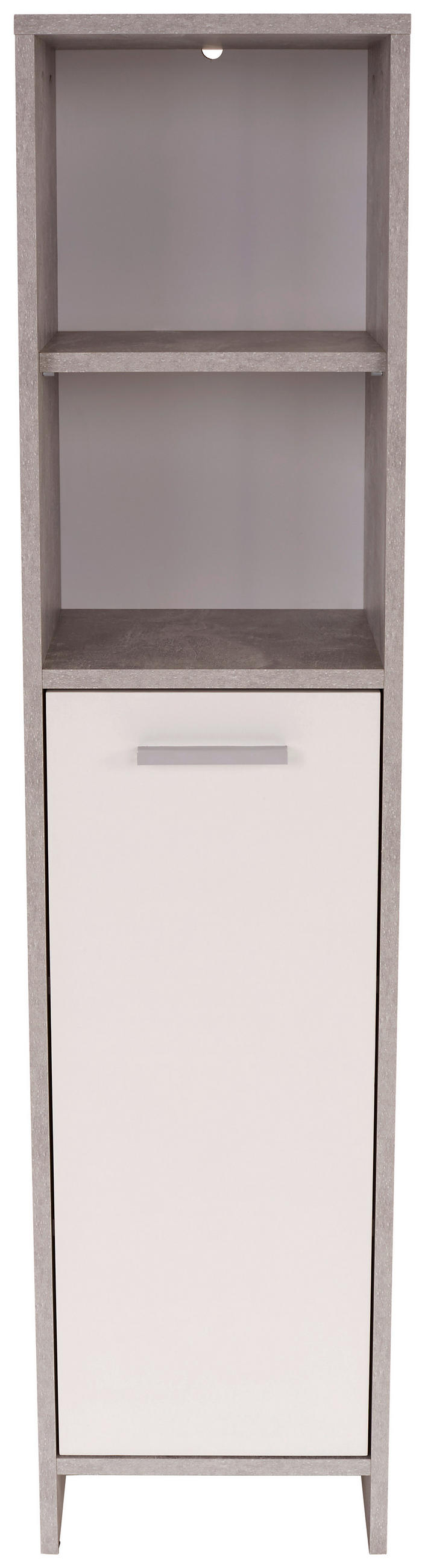 MIDISCHRANK 32/135/28 cm  - Chromfarben/Hellgrau, MODERN, Holzwerkstoff/Kunststoff (32/135/28cm) - MID.YOU