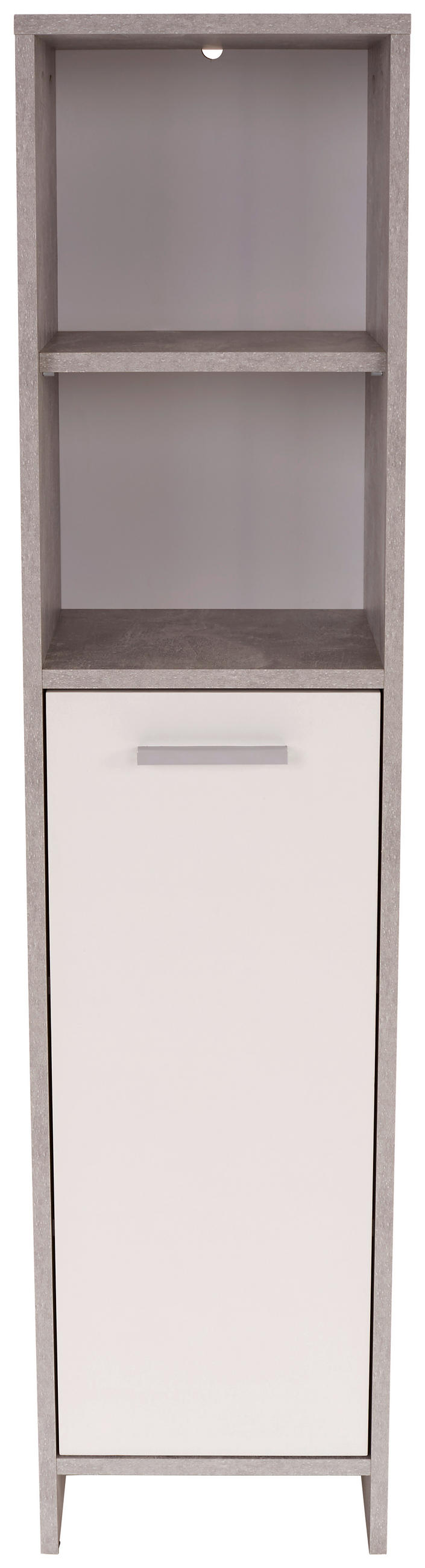 MIDISCHRANK 32/135/28 cm  - Chromfarben/Hellgrau, MODERN, Holzwerkstoff/Kunststoff (32/135/28cm) - MID.YOU