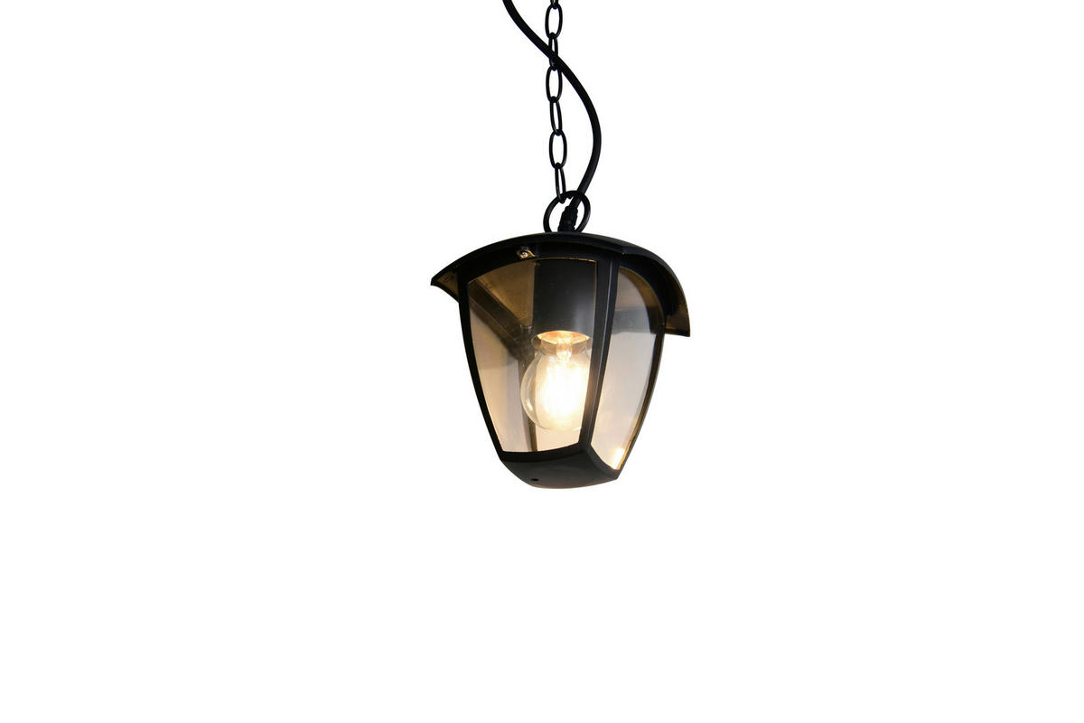 AUSSENHÄNGELEUCHTE - Klar/Schwarz, Konventionell, Kunststoff/Metall (17/17/82cm) - Trio Leuchten