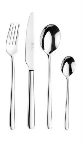 BESTECKSET SKY 24-teilig Stahl  - Edelstahlfarben, Basics, Metall (25,5/7/5,3cm) - Pintinox