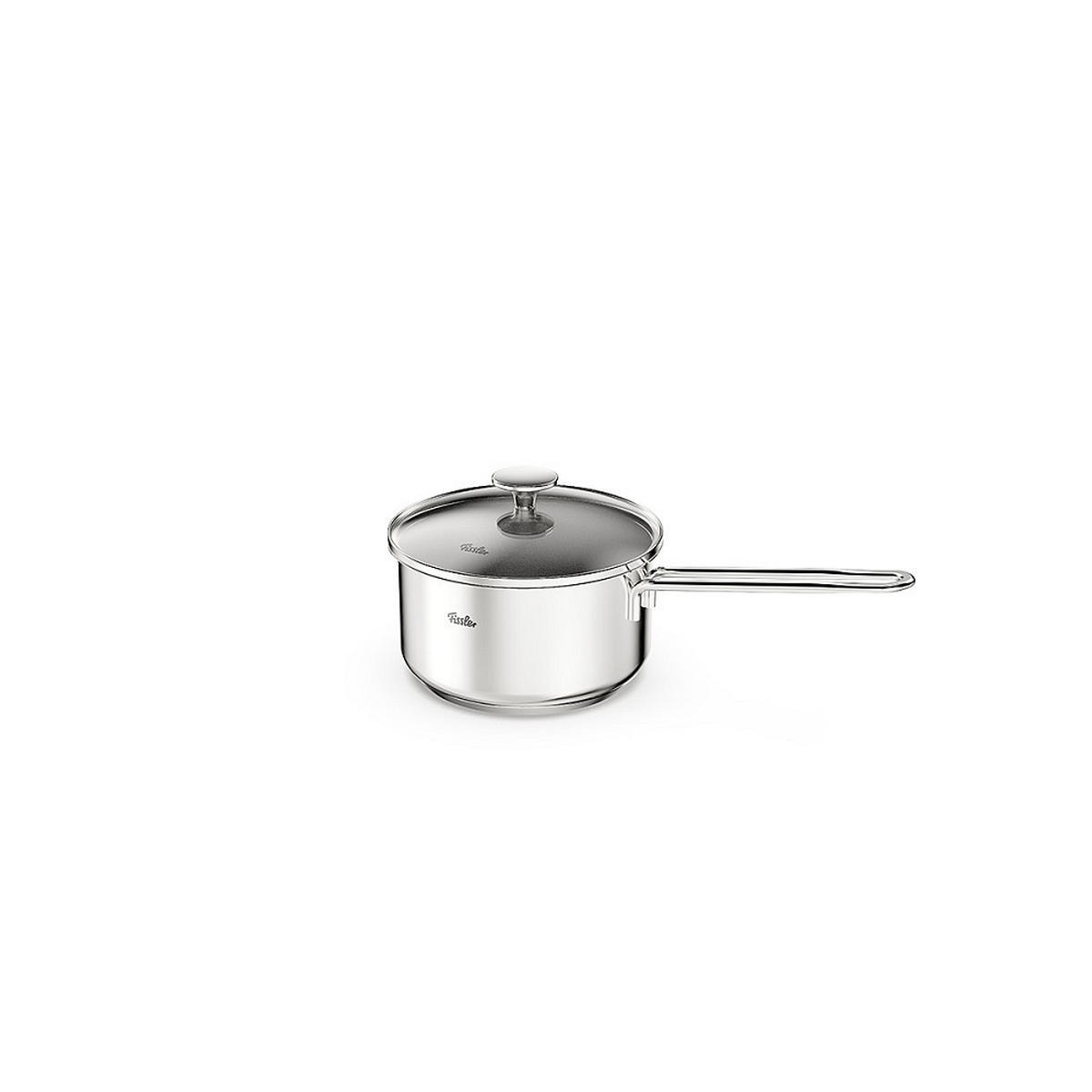 KOCHTOPFSET Leviro 4-teilig  - Edelstahlfarben/Schwarz, Basics, Metall - Fissler