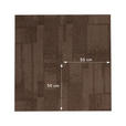 TEPPICHFLIESE - Dunkelbraun, Basics, Kunststoff (50/50cm) - Esposa