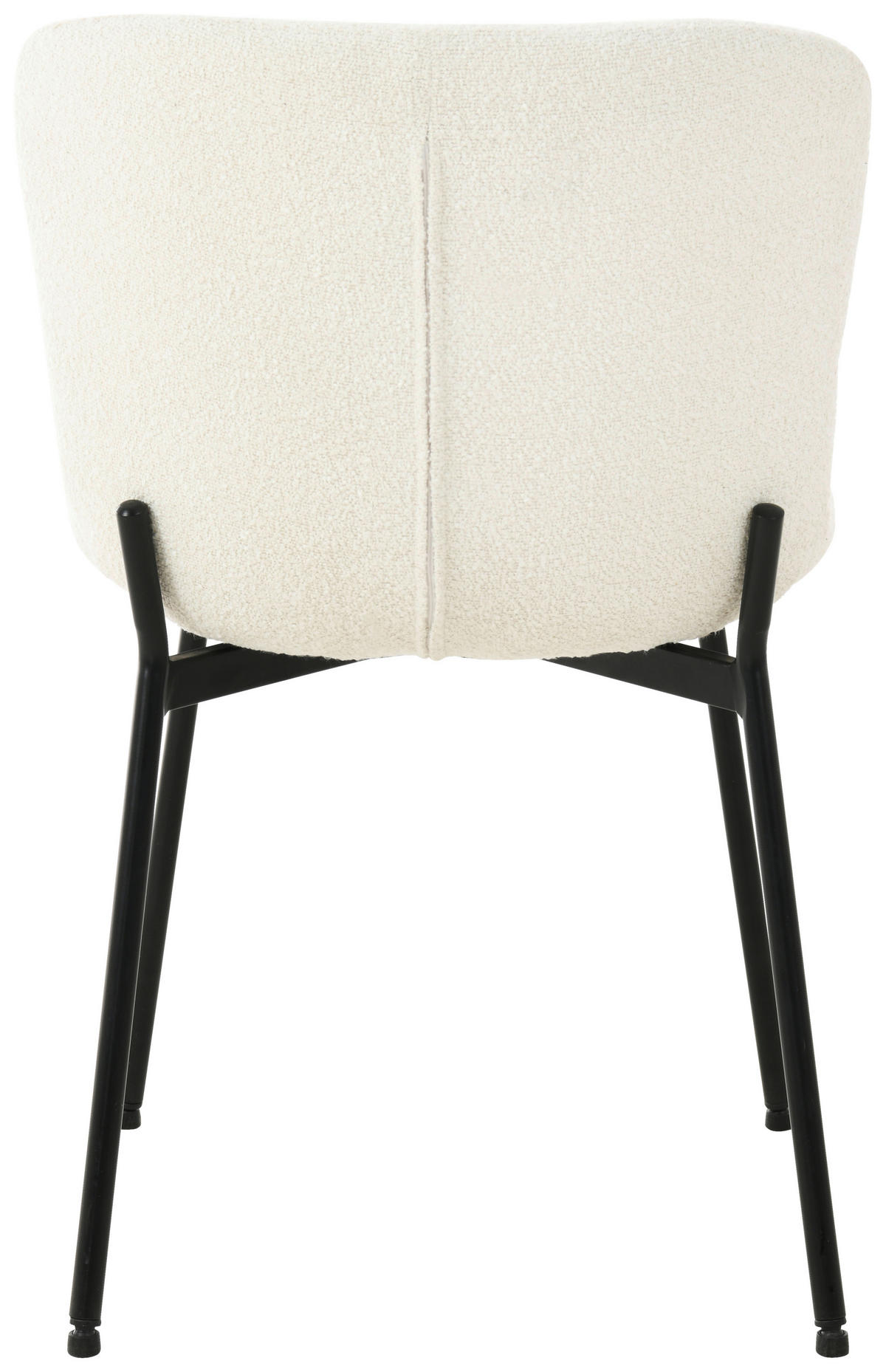SCAUN in metal, textil, lemn alb  - alb/negru, Modern, metal/lemn (50/79/59cm) - MID.YOU