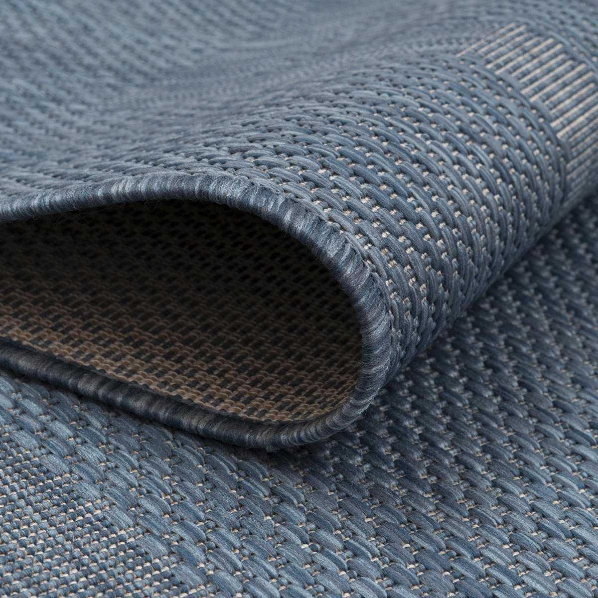 FLACHWEBETEPPICH 120/170 cm Relax Blau  - Blau, Basics, Textil (120/170cm) - Novel