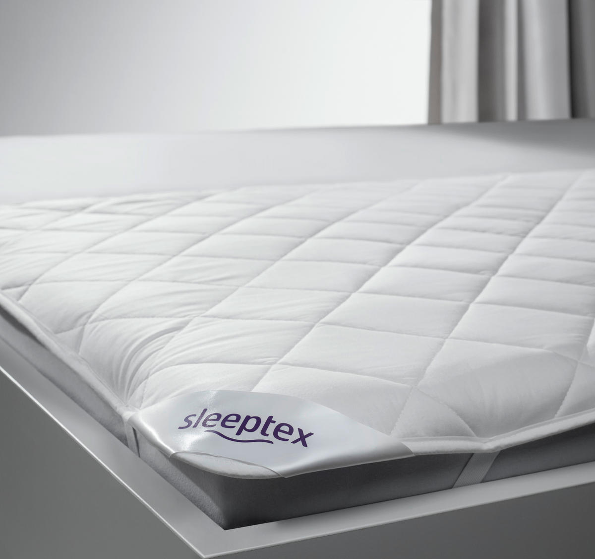 PODLOŽKA NA MATRAC, 90/200 cm - biela, Basics, textil (90/200cm) - Sleeptex