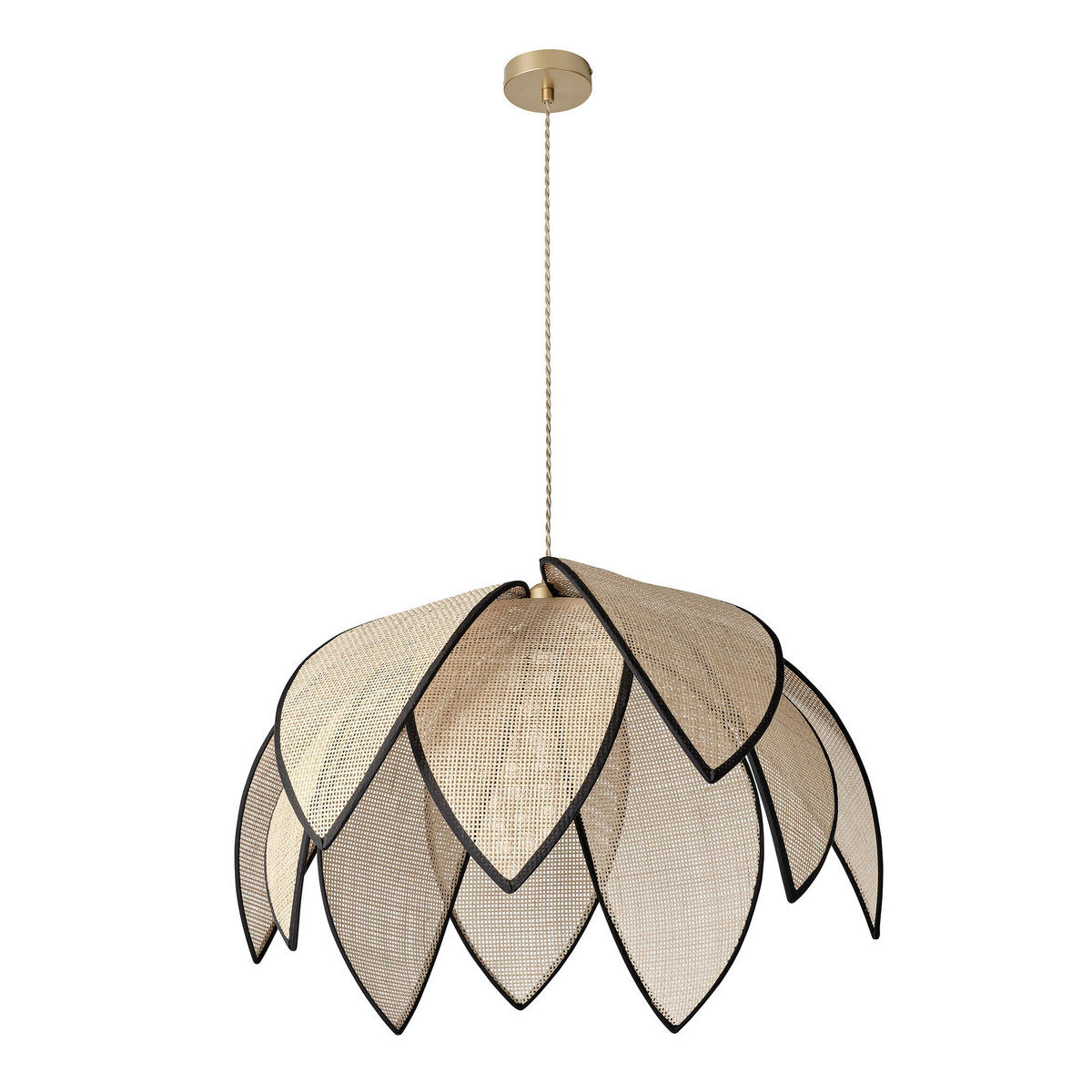 HÄNGELEUCHTE 67/146,5 cm  - Beige, Basics, Holz/Metall (67/146,5cm) - Osram
