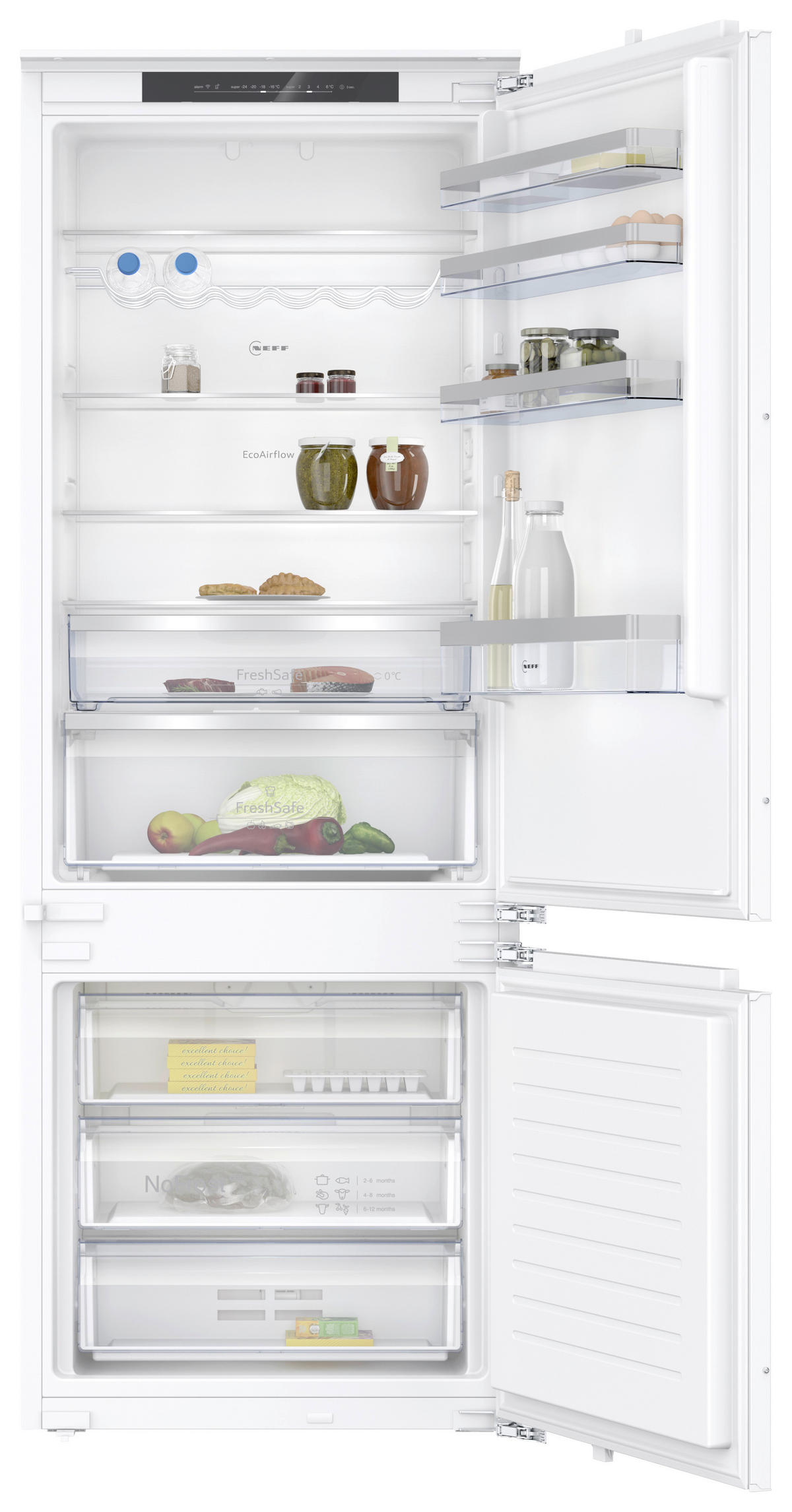 KÜHL-GEFRIER-KOMBINATION KB7962FE0  - Weiß, Basics, Kunststoff/Metall (70,8/193,5/54,8cm) - Neff