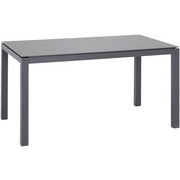 GARTENTISCH - Anthrazit/Braun, Design, Glas/Metall (150/75/90cm) - Ambia Garden