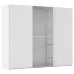 SCHWEBETÜRENSCHRANK  in Weiß  - Weiß, KONVENTIONELL, Glas/Holzwerkstoff (271/223/68cm) - Novel