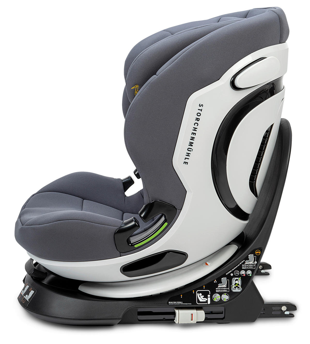 REBOARDER-KINDERSITZ Niki KId  - Grau, Basics, Kunststoff/Textil (45/59/53.5cm) - Storchenmühle