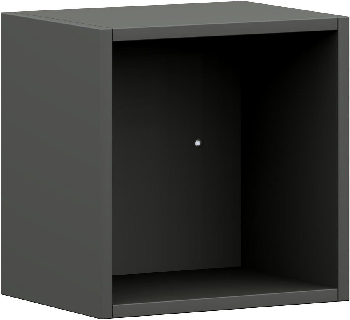 WANDREGAL 34/34/25 cm  - Graphitfarben, Design, Holzwerkstoff (34/34/25cm) - Cantus