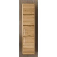FALISZEKRÉNY 35/150/35 cm  - ezüst/tölgyfa, Natur, faalapú anyag/Üveg (35/150/35cm) - Linea Natura