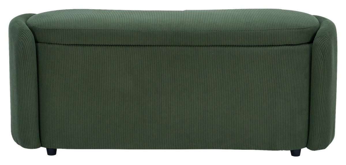 HOCKERBANK in Textil Grün  - Schwarz/Grün, Design, Kunststoff/Textil (114/47/42cm) - P & B