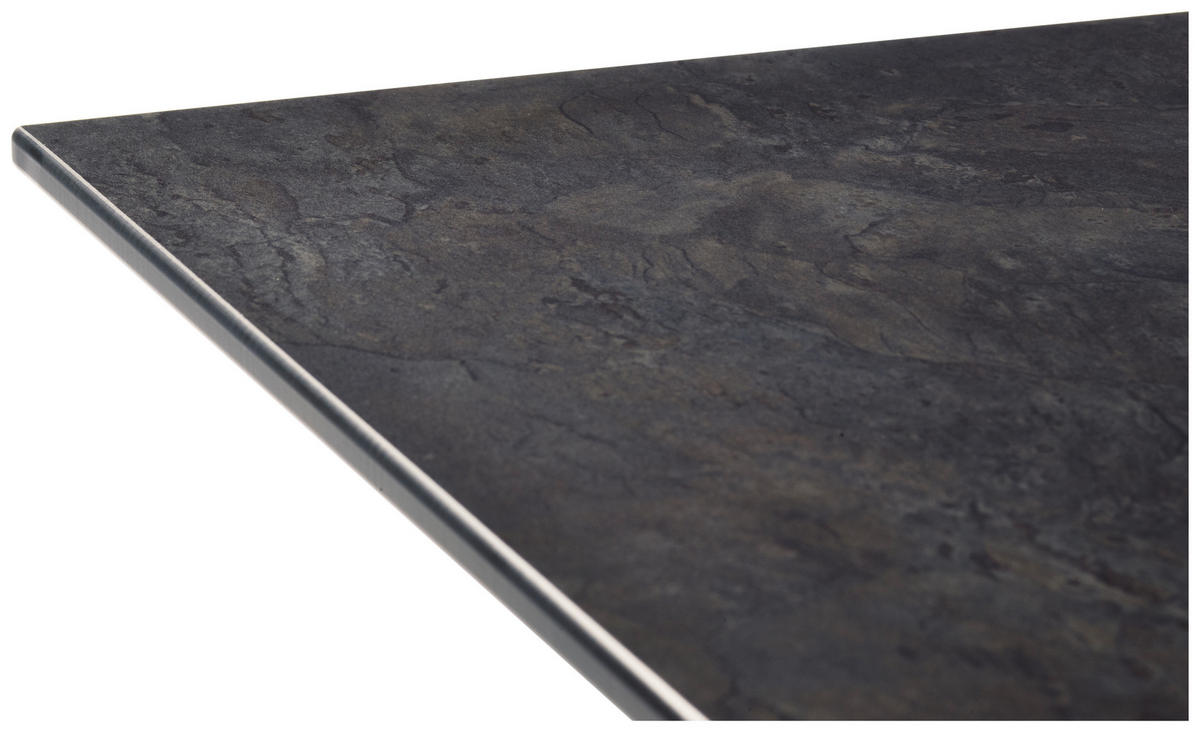 GARTENTISCHPLATTE 160/90/1 cm Kunststoff  - Schieferfarben/Anthrazit, Basics, Kunststoff (160/90/1cm) - Sieger