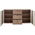SIDEBOARD  in 180/92/44 cm  - Eichefarben/Anthrazit, KONVENTIONELL, Holzwerkstoff/Metall (180/92/44cm) - Cantus