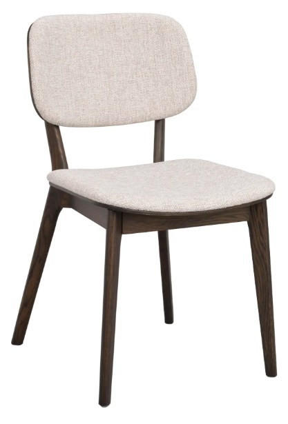 STOL     - mörkgrå/guldfärgad, Lifestyle, trä/textil (46/92/58cm) - Rowico