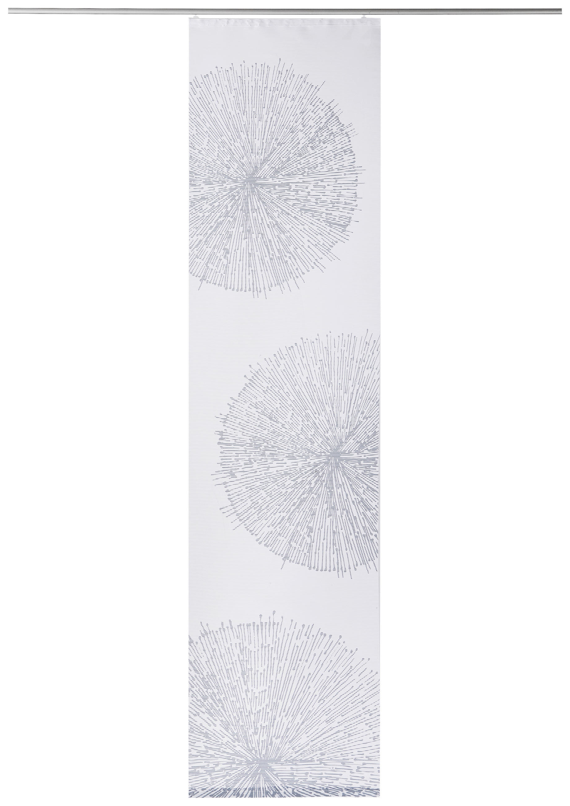 PANELOVÝ ZÁVES, 60/245 cm - priehľadné/biela, Natur, textil (60/245cm) - Novel